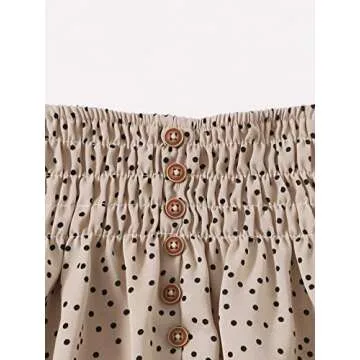 VKOMEO Toddler Girl Skirt Sets Ruffle Sleeveless Sling Tank Tops A-Line Skirt 2Pcs Polka Dot Kids Girl Summer Outfit Clothes 1-2T