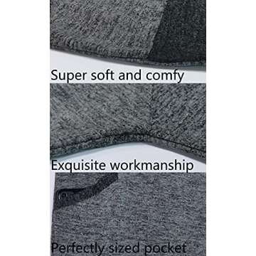 GADEWAKE Womens Casual Color Block Long Sleeve Round Neck Pocket T Shirts Blouses Sweatshirts Tops Dark Grey