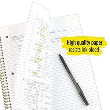 Five Star Spiral Notebooks 1 Subject Durable Designs 4 Pack