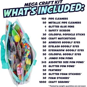 Mega Arts and Crafts Kit for Kids 4-8 - Creative Fun