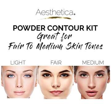 Aesthetica Contour and Highlighting Palette for All Skin Types