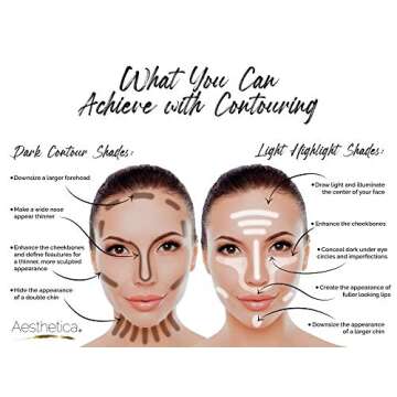Aesthetica Contour and Highlighting Palette for All Skin Types
