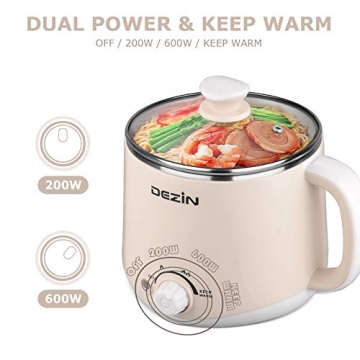 Dezin Electric Pot 1.6L - Compact Multifunctional Cooker