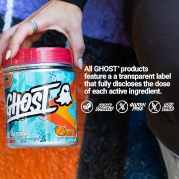 GHOST Intra Workout Powder - BCAAs, Nootropics & Hydration