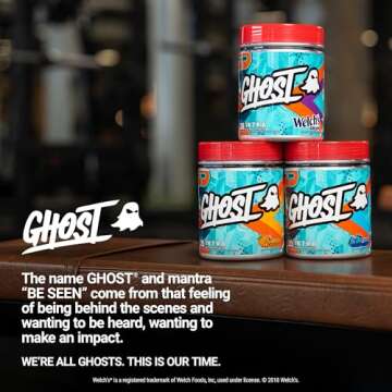 GHOST Intra Workout Powder - BCAAs, Nootropics & Hydration