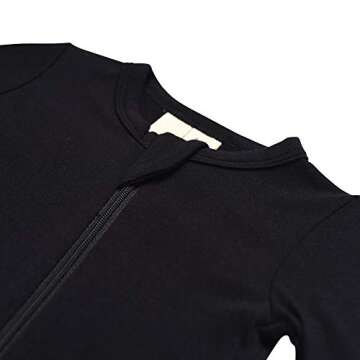 KYTE BABY Soft Bamboo Rayon Rompers for Ultimate Comfort and Convenience in Midnight