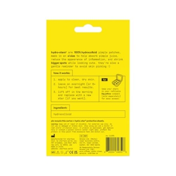 Starface XL Hydro-Stars - Fun Pimple Patches for All Ages
