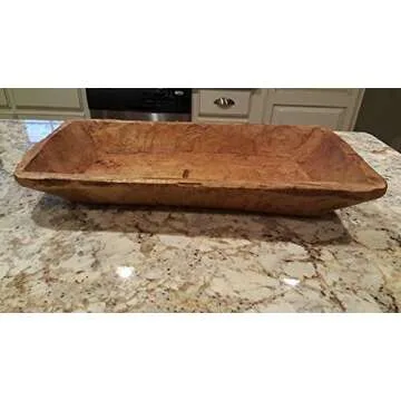 Unique Southern With Grace Thick Wooden Bread Bowl