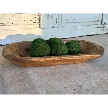 Unique Southern With Grace Thick Wooden Bread Bowl