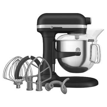 Powerful KitchenAid Stand Mixer 7 Quart Black