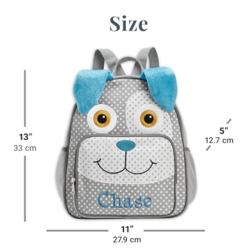 Personalized Kids Toddler Backpack - Pink Unicorn Design