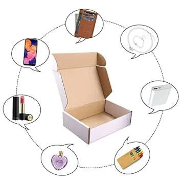 Durable Shipping Boxes with Sealing Labels for E-Commerce