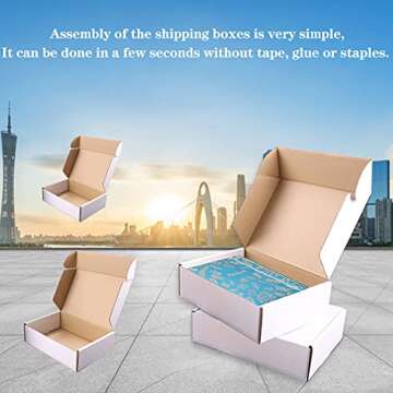 Durable Shipping Boxes with Sealing Labels for E-Commerce