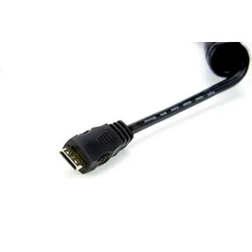 Flexible Atomos Right-Angle HDMI Coiled Cable for Efficient Use