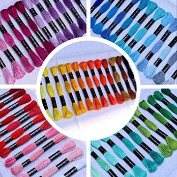 61 Colors Rainbow Embroidery Floss for Crafting Projects