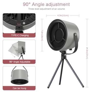 LOFICOPER Portable Range Hood, Desktop Range Hood, Portable Kitchen Exhaust Fan, Low Noise Mini Extractor Hood with 3 Speed, 5 Filter, 1200 Pa Suction, for Indoor BBQ, Hot Pot, Cooking