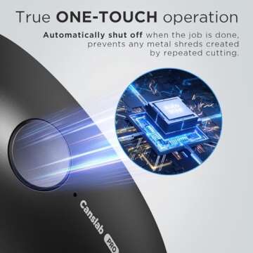 Canslab Ultrablade PRO Auto Stop USB Rechargeable Can Opener for Kitchen for Seniors with Arthritis,...