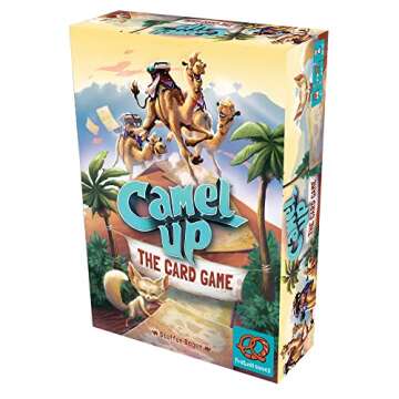 Camel Up The Card Game | Action-Packed Racing Game | Betting Strategy Game | Fun Family Game for Kids and Adults | Ages 8+ | 2-6 Players | Average Playtime 30-45 Minutes | Made by Pretzel Games