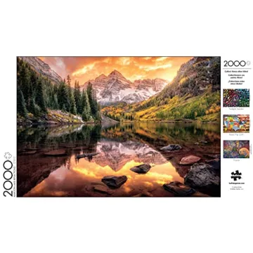 Buffalo Games Maroon Lake Reflections 2000 Piece Puzzle