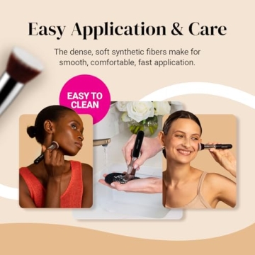 KESHIMA Flat Top Kabuki Foundation Brush for Flawless Makeup