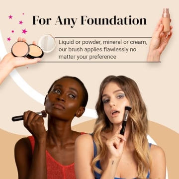 KESHIMA Flat Top Kabuki Foundation Brush for Flawless Makeup
