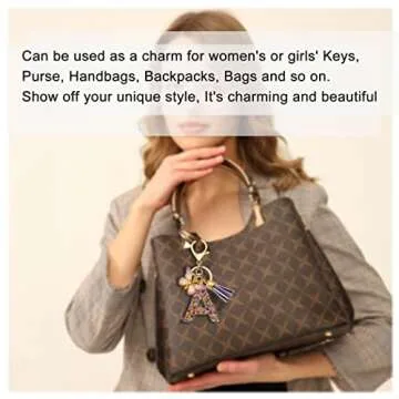 TTYY Initial Letter Keychain Perfect for Women & Girls Gifts