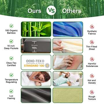 CozyLux Cooling Sheets King Size - Soft & Eco-Friendly