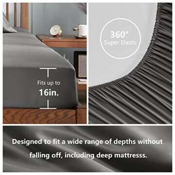 CozyLux Cooling Sheets King Size - Soft & Eco-Friendly