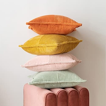 Mustard Yellow Corduroy Pillow Covers - Set of 2