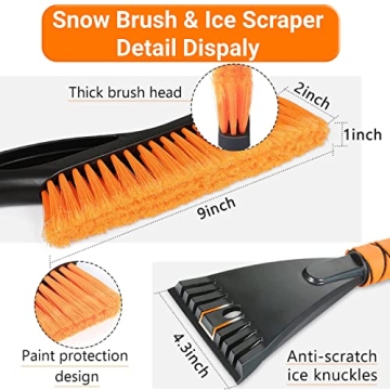 UMUACCAN 27" Snow Brush and Ice Scraper for Cars