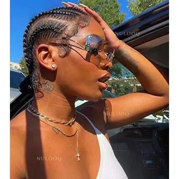Trendy NULOOQ Round 2000s Sunglasses for All Occasions