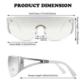 Trendy NULOOQ Round 2000s Sunglasses for All Occasions