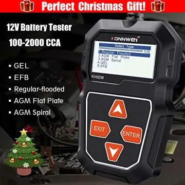 KONNWEI KW208 12V Car Battery Tester - Your Ultimate Battery Analyzer