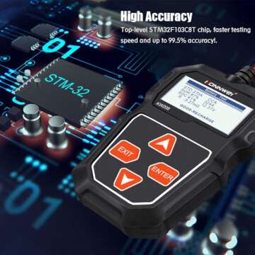 KONNWEI KW208 12V Car Battery Tester for All Vehicles