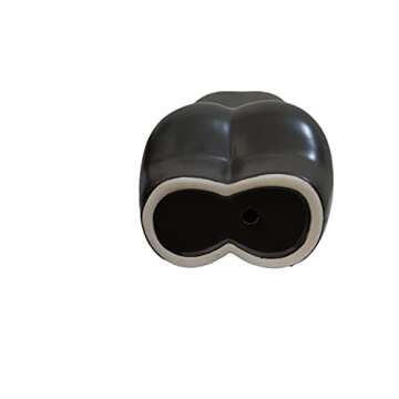 Cute Indoor Body Shaped Ceramic Succulent Planter - Black