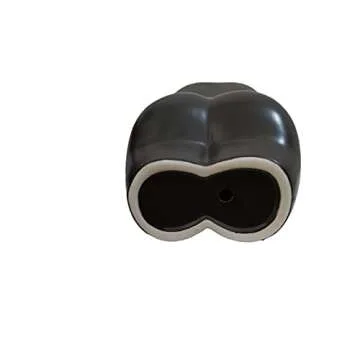 Cute Indoor Body Shaped Ceramic Succulent Planter - Black