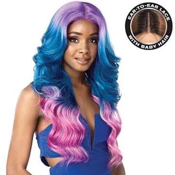 Sensationnel Lace Front Wig Empress Edge Shear Muse Chana (MM/ELECTRICBLUE)