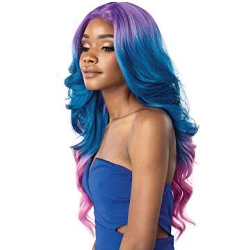 Sensationnel Lace Front Wig Empress Edge Shear Muse Chana (MM/ELECTRICBLUE)