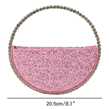 Anopo Rhinestone Clutch Bag for Weddings and Parties