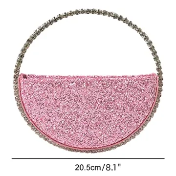 Anopo Rhinestone Clutch Bag for Weddings and Parties