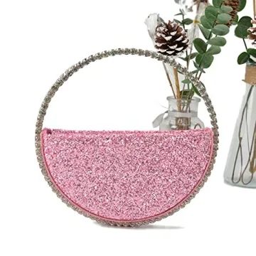 Anopo Rhinestone Clutch Bag for Weddings and Parties