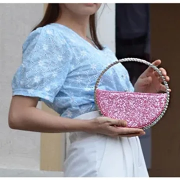 Anopo Rhinestone Clutch Bag for Weddings and Parties
