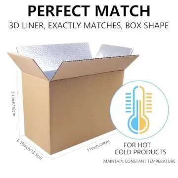 Durable 6 Pack Insulated Shipping Box for Perishables