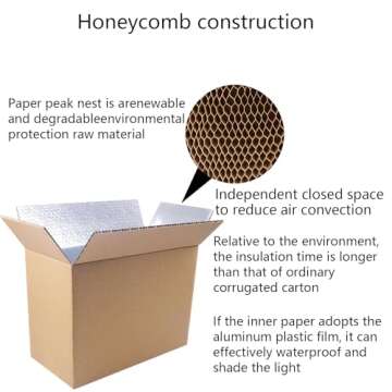 Durable 6 Pack Insulated Shipping Box for Perishables