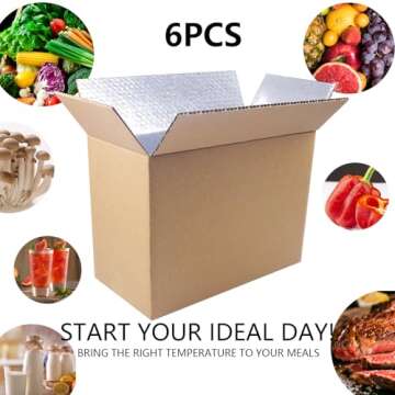 Durable 6 Pack Insulated Shipping Box for Perishables