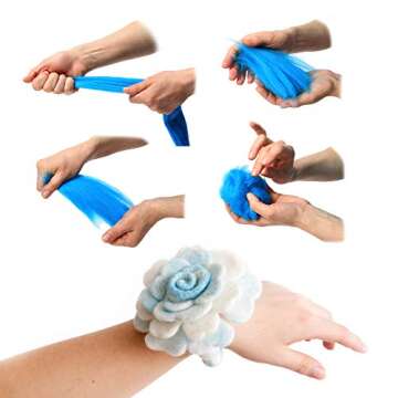 Glaciart One Merino Wool – 20 Colors for Felting Craft