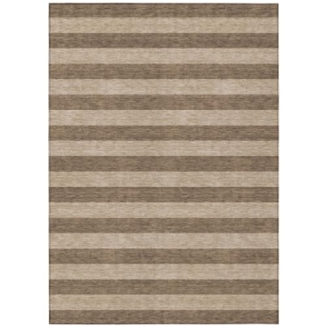 Addison Rugs Chantille ACN530 Brown 9' x 12 Indoor Outdoor Area Rug, Machine Washable, Stain Resista...