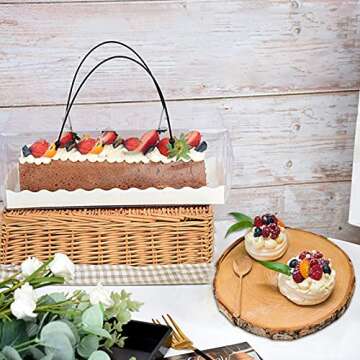 Aliyaduo Clear Bakery Cake Boxes for All Occasions