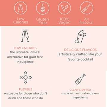 Mingle Mocktails Non Alcoholic Cocktails, 12 Fl Oz Cans (Variety Pack, Pack of 16)