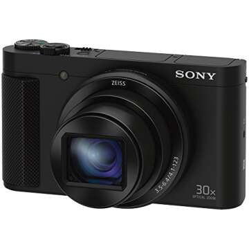 Sony Cyber-Shot HX80 Compact Digital Camera with 30x Optical Zoom (Black) + a SDHC 32GB UHS Class 10 Memory Card + Accessory Bundle